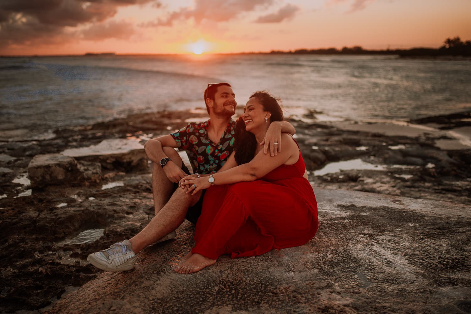 Fotografía de save the date en Cancun por Jesús Amaya fotógrafo de bodas destino en México